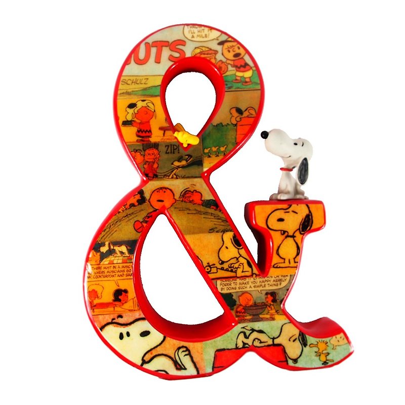 Snoopy雕塑擺飾&型漫畫【Hallmark-Peanuts史奴比 擺飾】 - 裝飾/擺設  - 塑膠 紅色