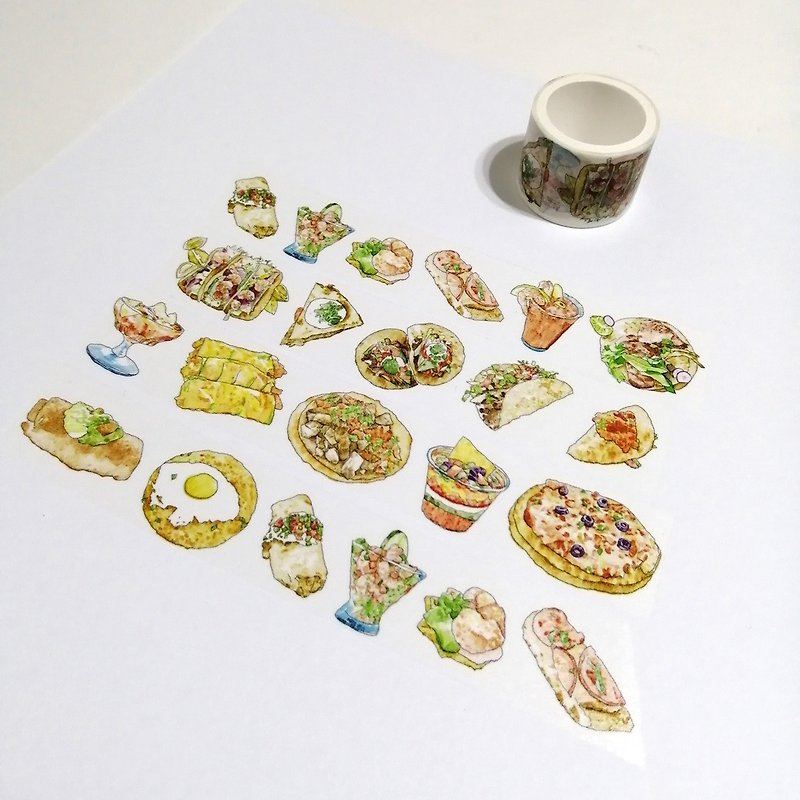 Washi Tape Mexican Food 2M - Washi Tape - Paper 