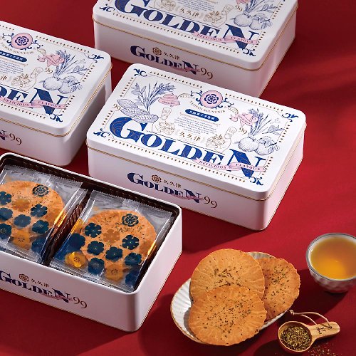 愛不囉嗦 ( 唐氏症基金會 ) 【愛不囉嗦】久久津 乳酪米餅禮盒 - 藍紋起司 (附提袋)