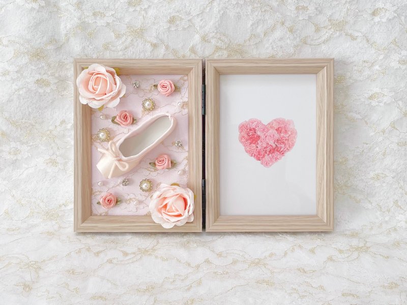 Ballet Pointe Shoes x Photo Frame - Picture Frames - Wood Pink