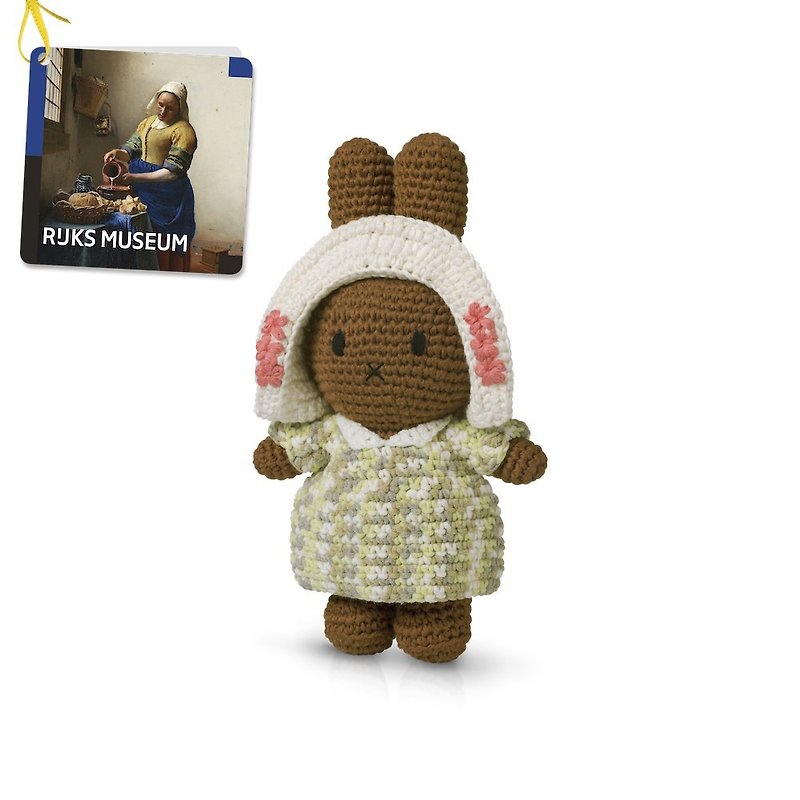 荷蘭Miffy米飛兔【melanie&荷蘭美術館扇子女孩套裝】米菲玩偶 - 公仔模型 - 棉．麻 