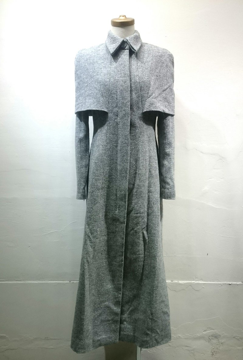 Sample Sale Japan imported 100% wool long coat Twinkle Cat - Women's Casual & Functional Jackets - Wool Gray