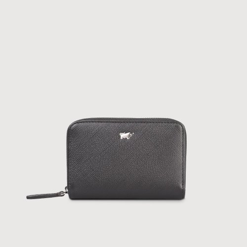 BRAUN BUFFEL 德國小金牛 【免費升級送禮包裝】尚恩A 零錢包-黑色/BF354-161A-BK