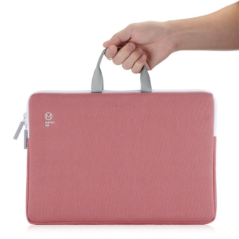 Blanc Macbook 13-inch 2Way portable laptop protective bag-Earth Red - กระเป๋าแล็ปท็อป - วัสดุกันนำ้ สีแดง