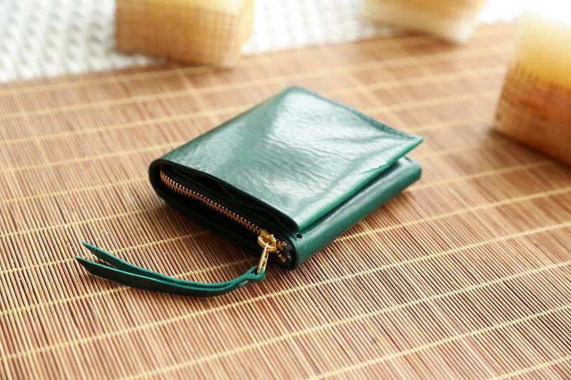 Handstitched Traveller Wallet, Compact, Functional, Personalised, Stitching Pack - กระเป๋าสตางค์ - หนังแท้ 