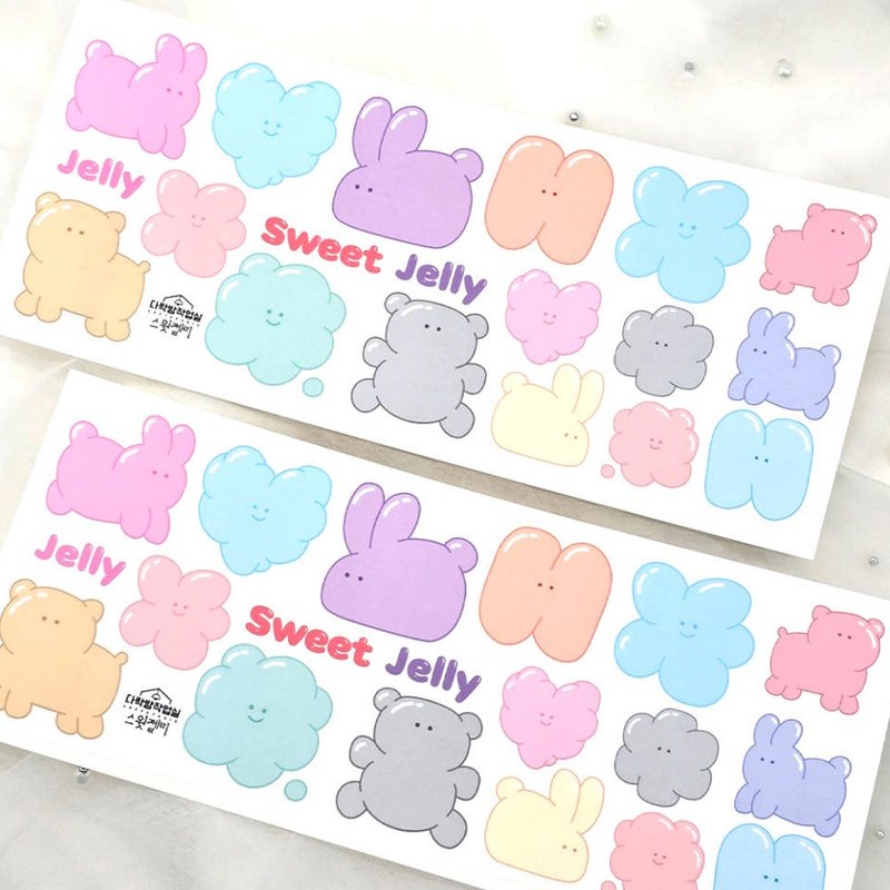 :Sweet jelly: Matte Transparent sticker - 貼紙 - 其他材質 