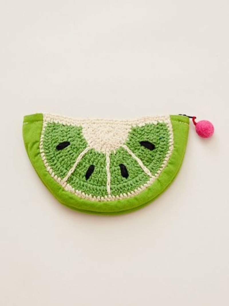 【Pre-order】 ☼ knit fruit wallet ☼ (five) - Coin Purses - Cotton & Hemp Multicolor