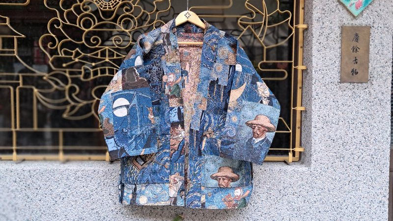 AMIN'S SHINY WORLD 梵谷的世界 KIMONO - 女大衣/外套 - 棉．麻 多色