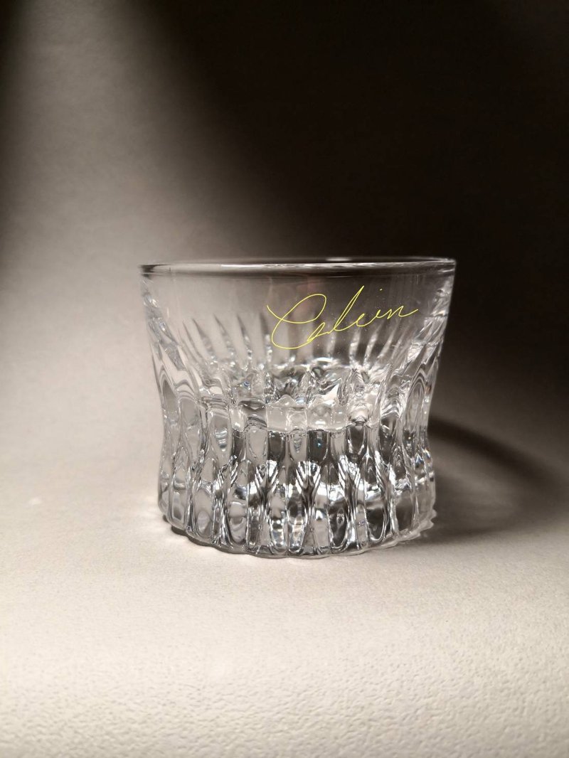 新版精巧威士忌杯(透明) 客製刻字杯 附木盒 生日/禮物/工商團購 - 酒杯/酒器 - 玻璃 