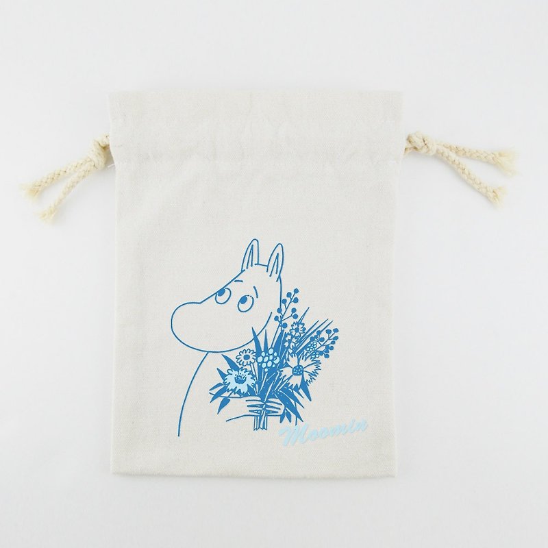 Moomin 噜噜 米 Authorization-Beam Pocket (Small) [Moomin] - อื่นๆ - ผ้าฝ้าย/ผ้าลินิน สีน้ำเงิน