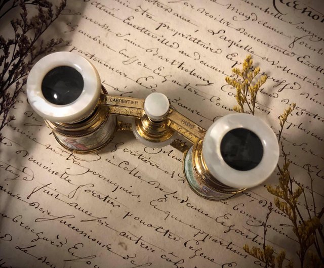 Vintage selling Antique Brass Binoculars.Rare.