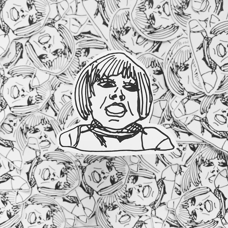 Black and white small stickers | Shining Danny | two - Stickers - Paper Black