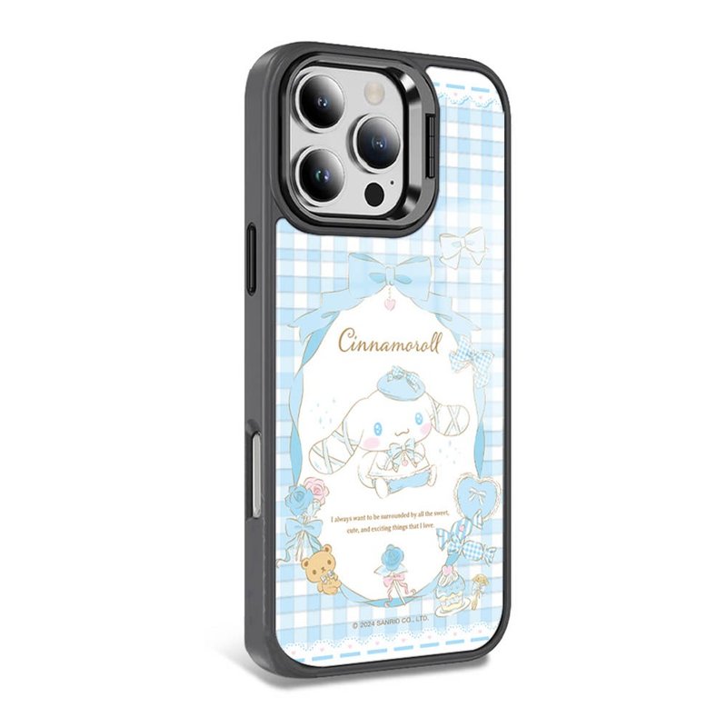 三麗鷗iPhone 全系列軍規防摔合金框隱形立架手機殼-蘿莉塔大耳狗 - 手機殼/手機套 - 其他材質 多色