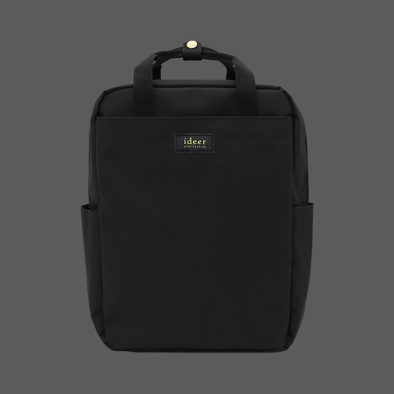 [Seasonal Special] Black Waterproof Nylon Anti-theft Backpack Laptop Backpack Computer Bag - กระเป๋าเป้สะพายหลัง - วัสดุอื่นๆ สีดำ