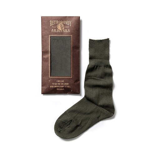 Retrodandy Military Socks (2 pac) - 橄欖 Olive