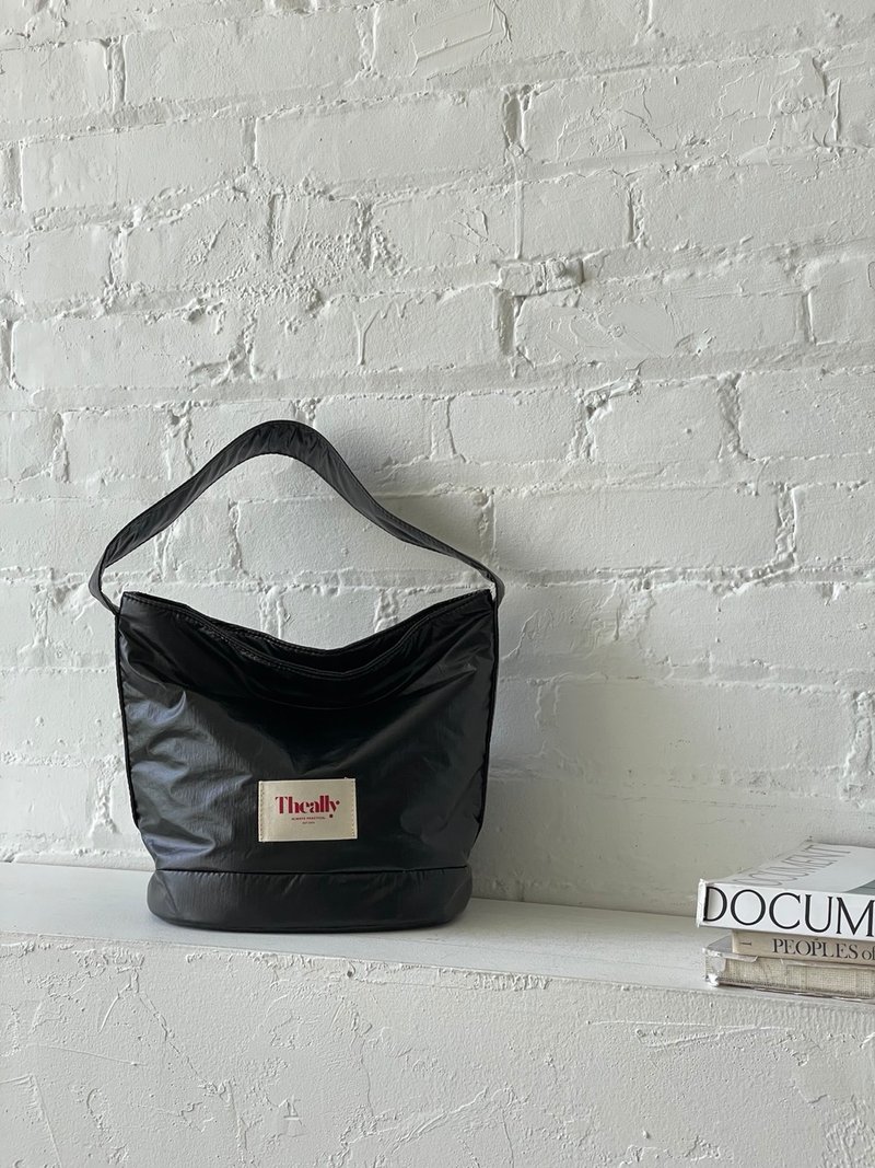 韓國 The Ally | BOLD BAG (附小袋) | 黑色 | 手袋 單肩包 - 手提包/手提袋 - 防水材質 黑色