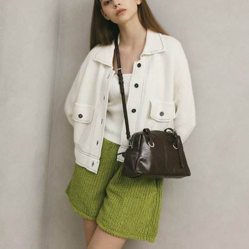 MUR 韓國製 MUR Arti Vegan Leather 包包 (Crinkle Brown)