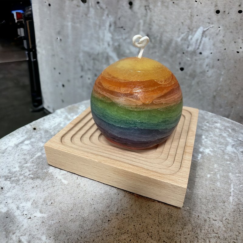 Gradient planet scented candle - Candles & Candle Holders - Wax 