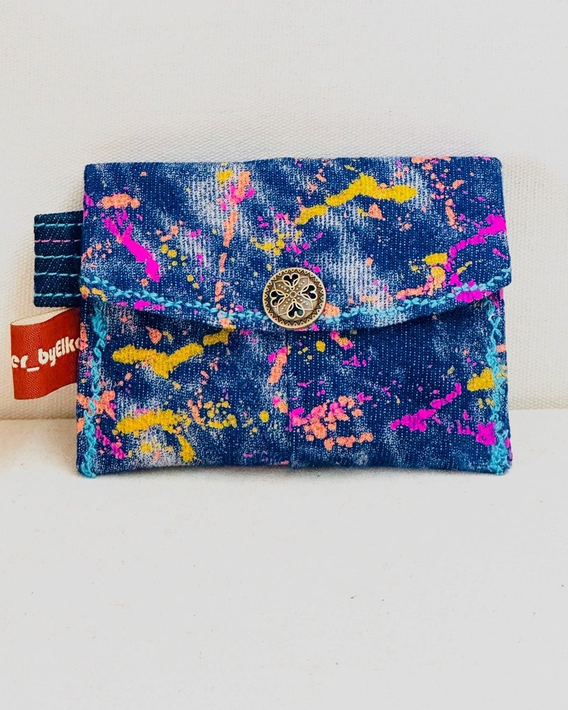 BC 型格 彩繪牛仔布Mini-Wallet - 皮夾/長短夾/錢包 - 棉．麻 多色