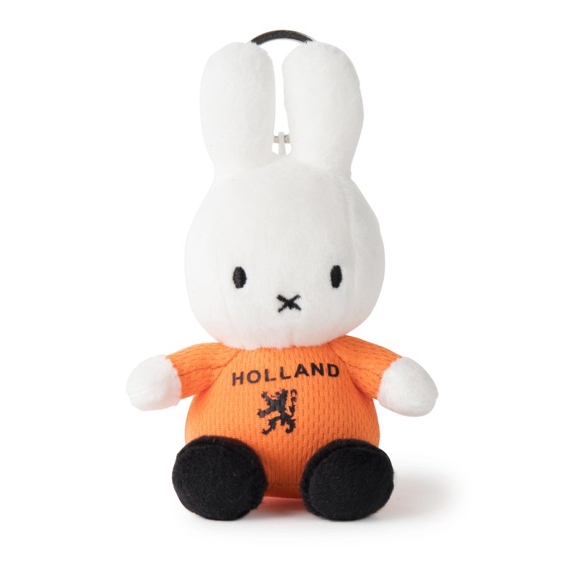 荷蘭 Bon Ton Toys | Miffy 米飛兔 鑰匙圈 足球員 10cm - 鑰匙圈/鑰匙包 - 其他材質 橘色