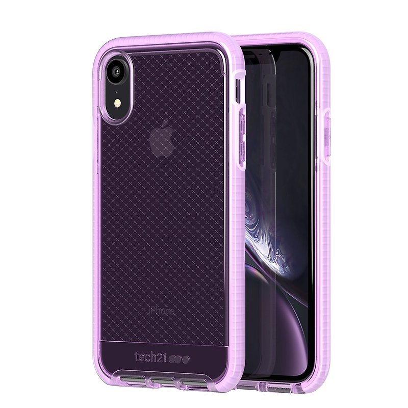 UK Tech 21 EVO CHECK Anti-collision Protective Case-iPhone XR (5056234704455) - Phone Cases - Silicone Purple