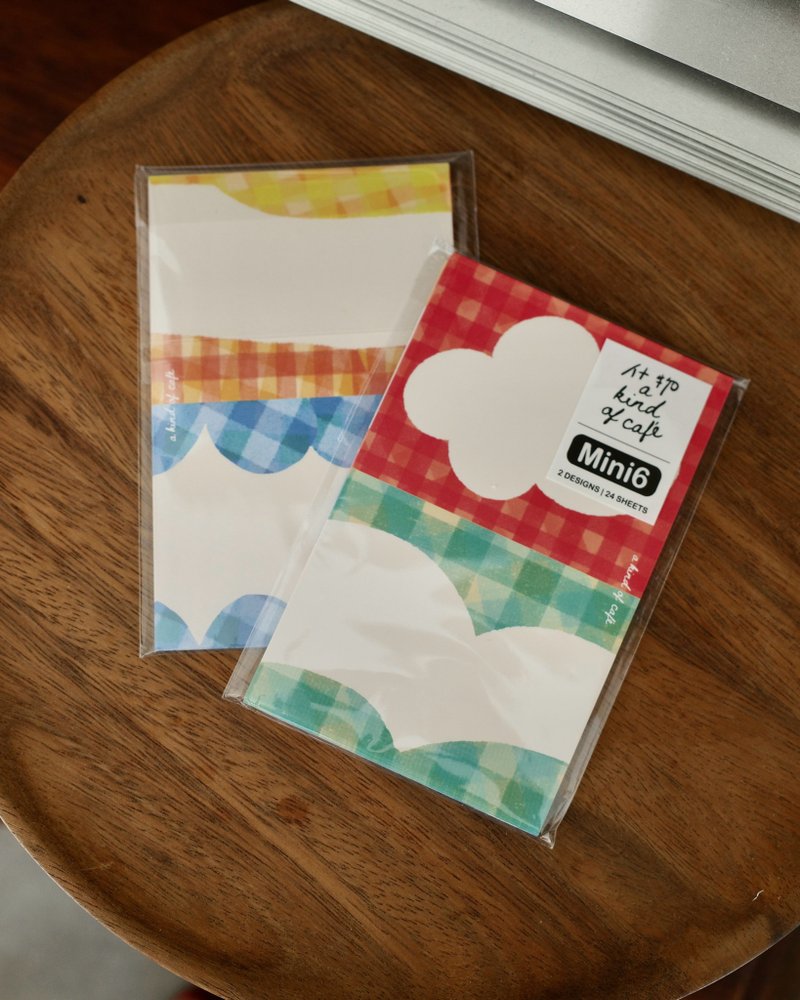 【什物】格子晴天 Plaid Days | 手帳活頁紙 Mini6 2款設計x12張 - 筆記本/手帳 - 紙 多色