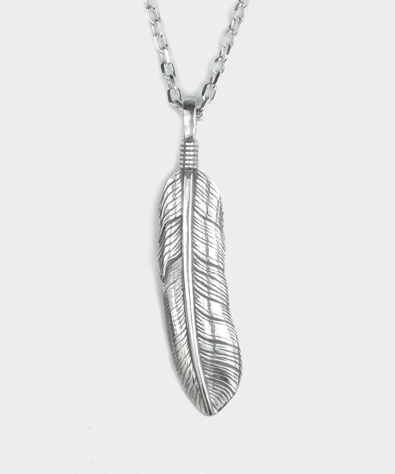 Feather Necklace - 項鍊 - 純銀 