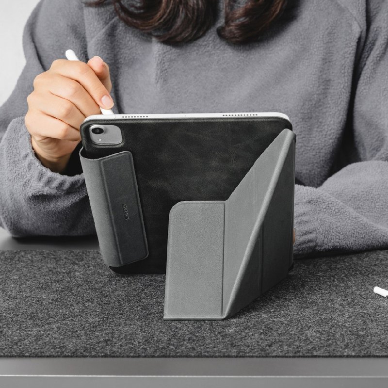 【適配2025最新】iPad Air/Pro Magfolio聰穎雙面夾 - 平板/電腦保護殼/保護貼 - 人造皮革 
