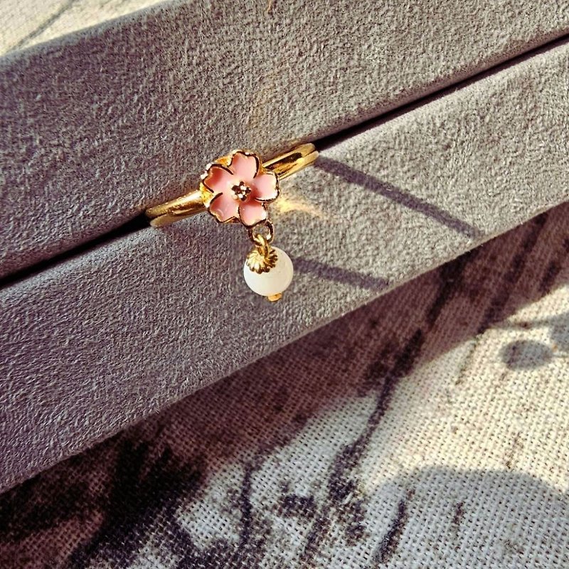 春天來了-櫻花母乳戒指 - 嬰兒飾品 - 貴金屬 金色