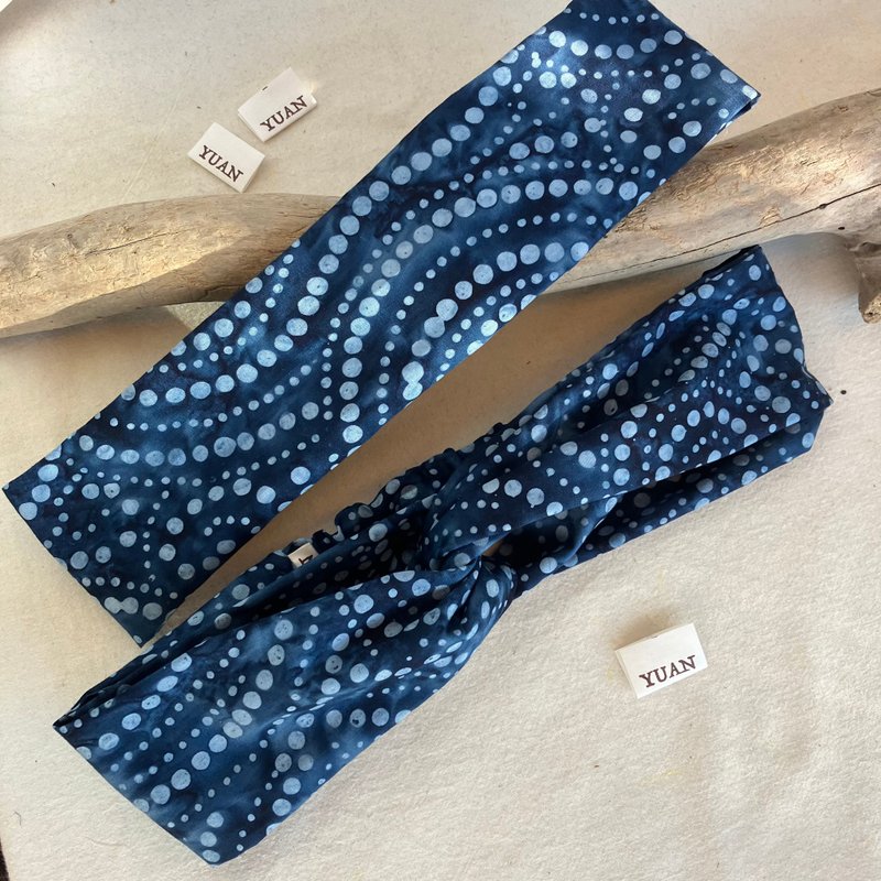 Valentines Gift- Headband for men and women - Headbands - Cotton & Hemp Blue