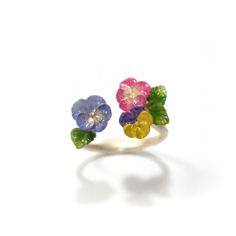 Pansy Ring RN188 - แหวนทั่วไป - โลหะ หลากหลายสี