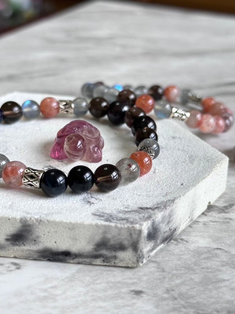 【Customized】Design energy mineral bracelet - Bracelets - Semi-Precious Stones Multicolor