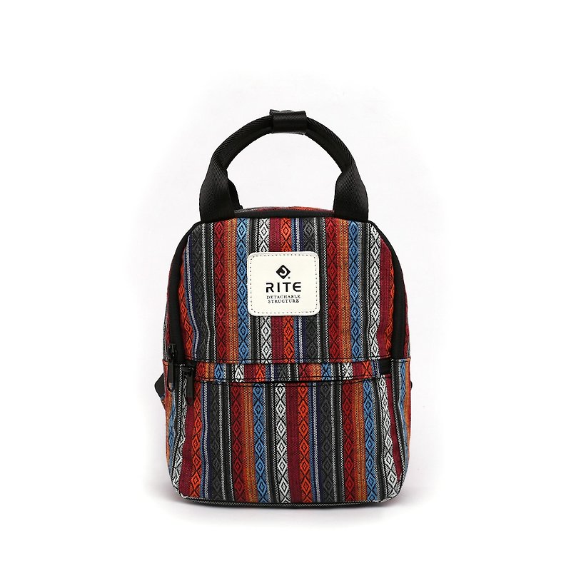 [RITE] Le Tour Series - Dual-use Mini Backpack - National Style Black - กระเป๋าเป้สะพายหลัง - วัสดุกันนำ้ หลากหลายสี