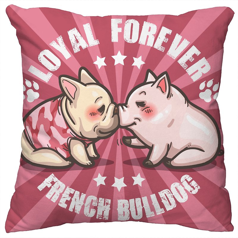 One God Fighting Pigu Series Pillow [Pigou Friends] - Pillows & Cushions - Silk Multicolor