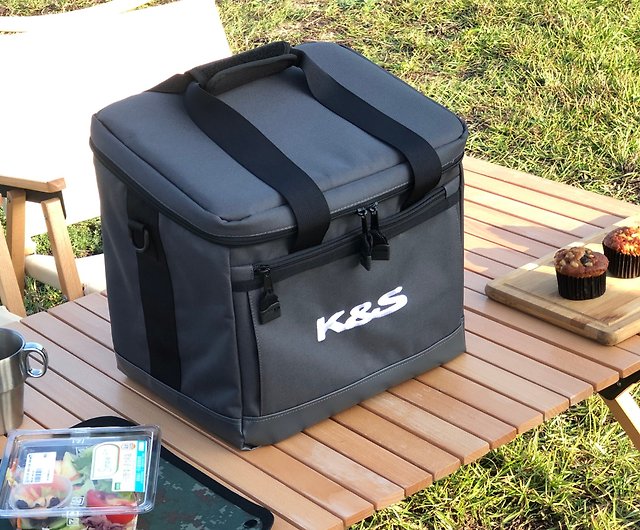 Refrigerator bag/cooler bag for camping and picnic-graphite gray