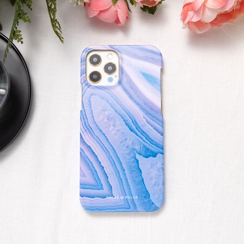 POLAR POLAR iPhone / Samsung 冰冷之河雲石紋 半包硬殼 手機殼【客製】