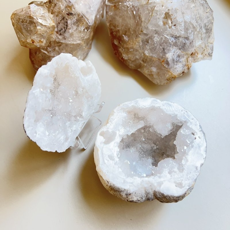 S-10 摩洛哥白水晶聚寶盆 - 擺飾/家飾品 - 水晶 