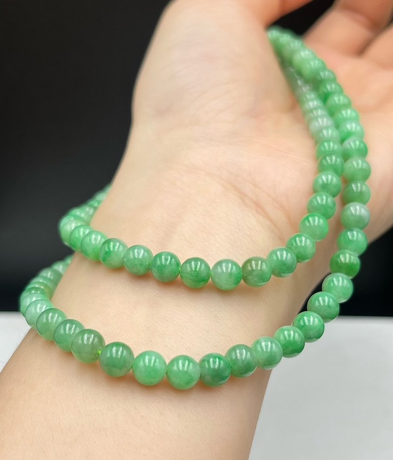 Jade ball necklace - Necklaces - Gemstone Green