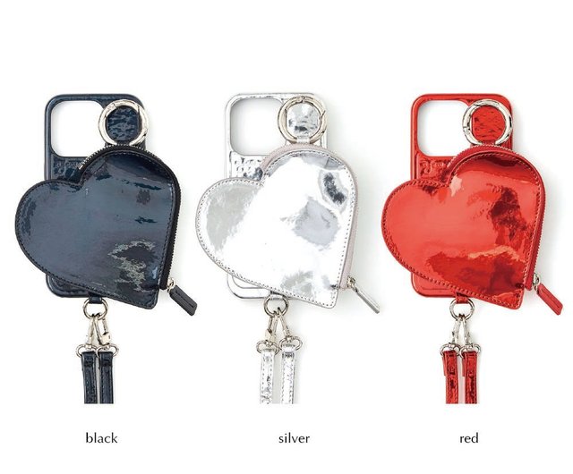 iPhoneアクセサリー ajew glow heart pocket case ajew（エジュー） iPhone対応 ajew glow heart pocket case iPhone16