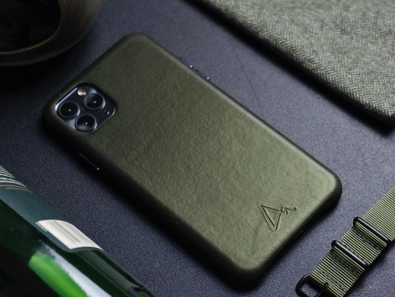 ARMOR Leather Case for iPhone 11 / X Series, Antique Green - เคส/ซองมือถือ - หนังแท้ 