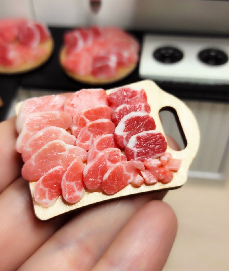 Raw Meat, Farm Food, Mini Food, Dollhouse, Realistic Miniature - ตุ๊กตา - ดินเหนียว 