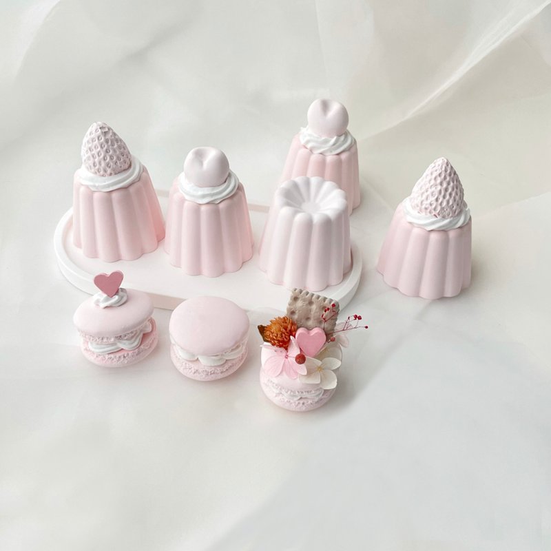 [Fragrant Kelilu] Pink Love Gypsum Diffuser Fragrance Kelilu Fragrance Stone Fragrance Brick - Fragrances - Other Materials Pink