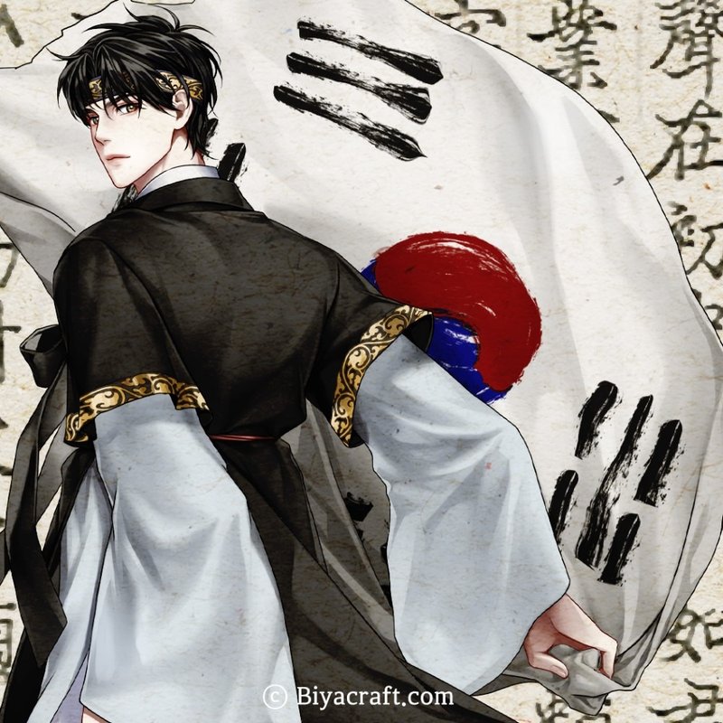 Spin off, Character, Shangjae - 貼紙 - 紙 黑色