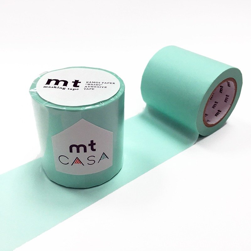 mt CASA tape 50mm和紙膠帶【粉彩粉綠 (MTCA5099)】 - 壁貼/牆壁裝飾 - 紙 綠色