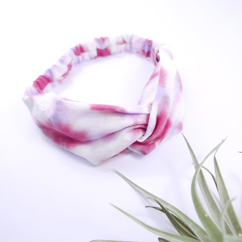 Tie dye/handmade/Headband/Elastic band :Rose: - Hair Accessories - Cotton & Hemp Red