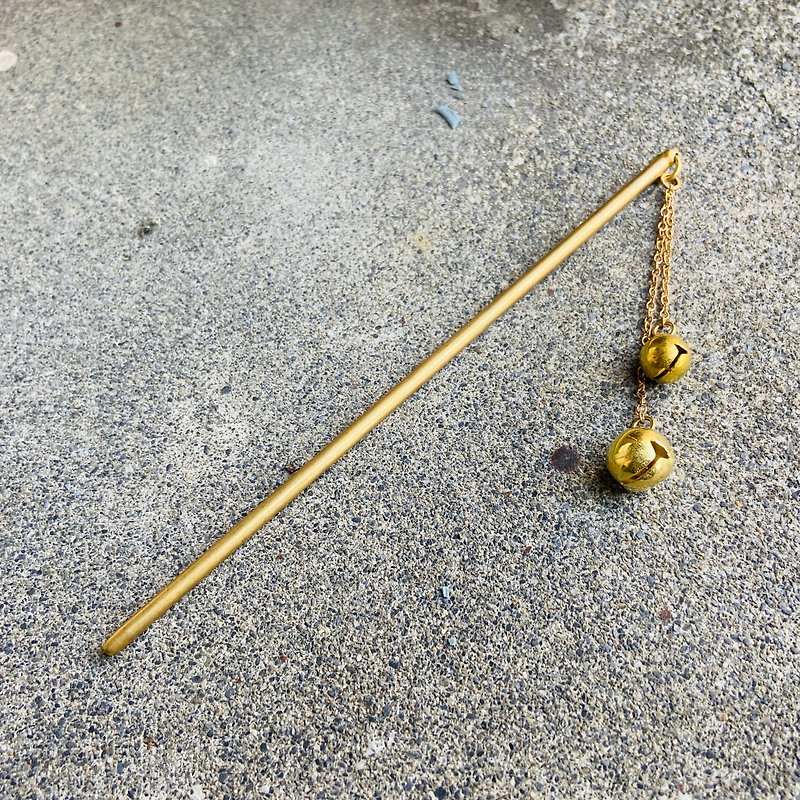 Bronze hairpin S575 - Hair Accessories - Copper & Brass Gold