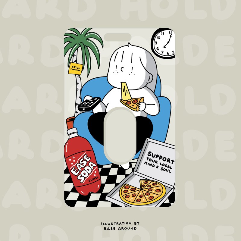 CARD HOLDER - AFTER WORK - 證件套/識別證套 - 塑膠 藍色