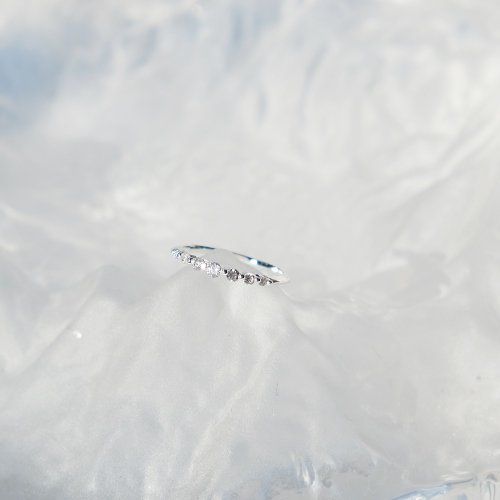 Beau Jewelry 小優雅 925純銀戒 七鑽戒 尾戒 氣質款 可碰水不退色