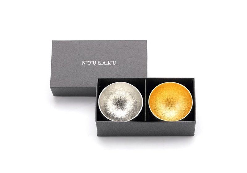 圓滿搖曳對杯禮盒 - S - 茶壺/茶杯/茶具 - 貴金屬 多色