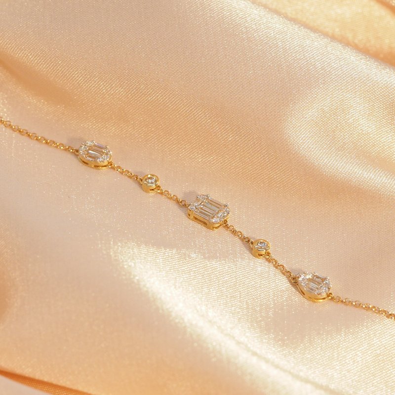 18K金鑽石甲蟲手鏈18K Gold The Diamond Beetles Bracelet - 手鍊/手環 - 貴金屬 